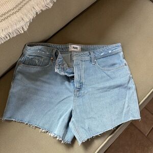 PAIGE Sky Blue Noella Shorts